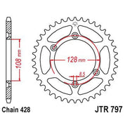 JT Sprockets Rear Steel Sprocket 51 Tooth 51T 428 Chain JTR797.51