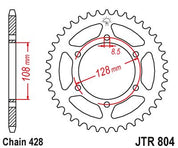 JT Sprockets Rear Steel Sprocket 42 Tooth 42T 428 Chain JTR804.42