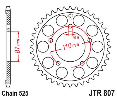 JT Sprockets Rear Steel Sprocket 48 Tooth 48T 525 Chain For Suzuki GSF650 SA-K/L ABS Bandit 2007-15 JTR807.48