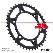 JT Sprockets Rear Steel Sprocket SC 47 Tooth 47T 520 Chain JTR808.47SC