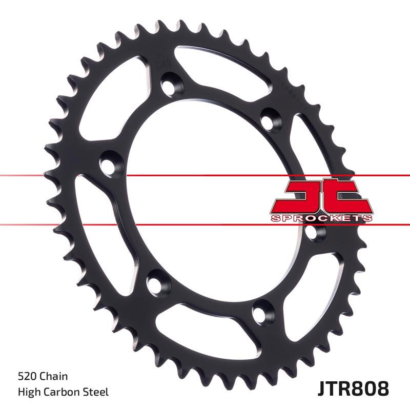 JT Sprockets Rear Steel Sprocket 46 Tooth 46T 520 Chain For Suzuki RS175 T,X,Z 1980-1982 JTR808.46