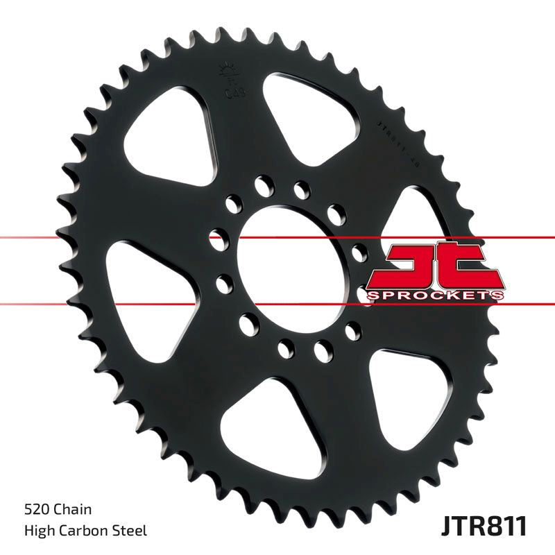 JT Sprockets Rear Steel Sprocket 46 Tooth 46T 520 Chain For Suzuki DR200S G,H,J,K,M 1986-1991 JTR811.46