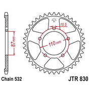 JT Sprockets Rear Steel Sprocket 46 Tooth 46T 428 Chain For Suzuki GSXR1100 G,H,J 1986-1988 JTR830.46