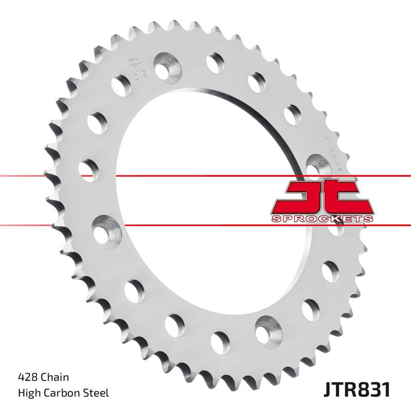 JT Sprockets Rear Steel Sprocket 46 Tooth 46T 428 Chain For Yamaha YZ80 L 1984 JTR831.46