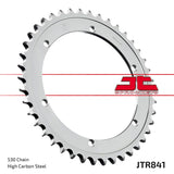 JT Sprockets Rear Steel Sprocket 42 Tooth 42T 530 Chain For Yamaha SR500 2J2,48U,4E6,4F9,1RU,48T,3EB1 1978-1991 JTR841.42