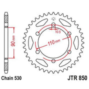 JT Sprockets Rear Steel Sprocket 34 Tooth 34T 530 Chain JTR850.34