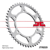 Piñón trasero de acero JT Sprockets, 42 dientes, cadena 530 para Yamaha FJ1100 L, N, CN, CL 1984-1985 JTR859.42