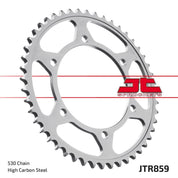 JT Sprockets Rear Steel Sprocket 40 Tooth 40T 530 Chain For Yamaha FJ1200 1986-1990 JTR859.40