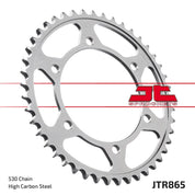 JT Sprockets Rear Steel Sprocket 44 Tooth 44T 530 Chain JTR865.44