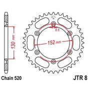 JT Sprockets Rear Steel Sprocket 51 Tooth 51T 520 Chain JTR8.51