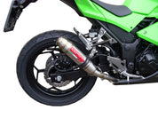 GPR Deeptone Inox Slip-on Exhaust For Kawasaki Ninja 300R 2012-2017 K.146.DE
