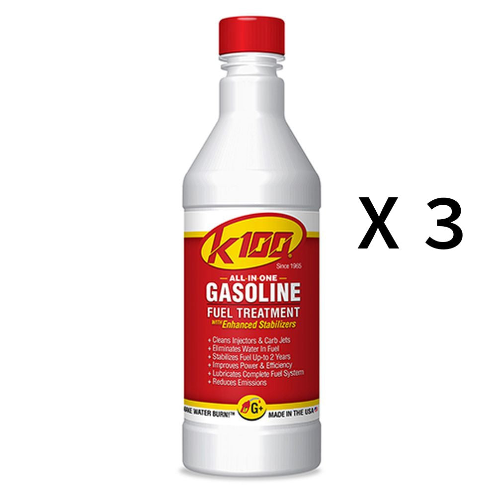 K100 All In One Gas Treatment And Stabilizer Fluid 32oz Pack of 3