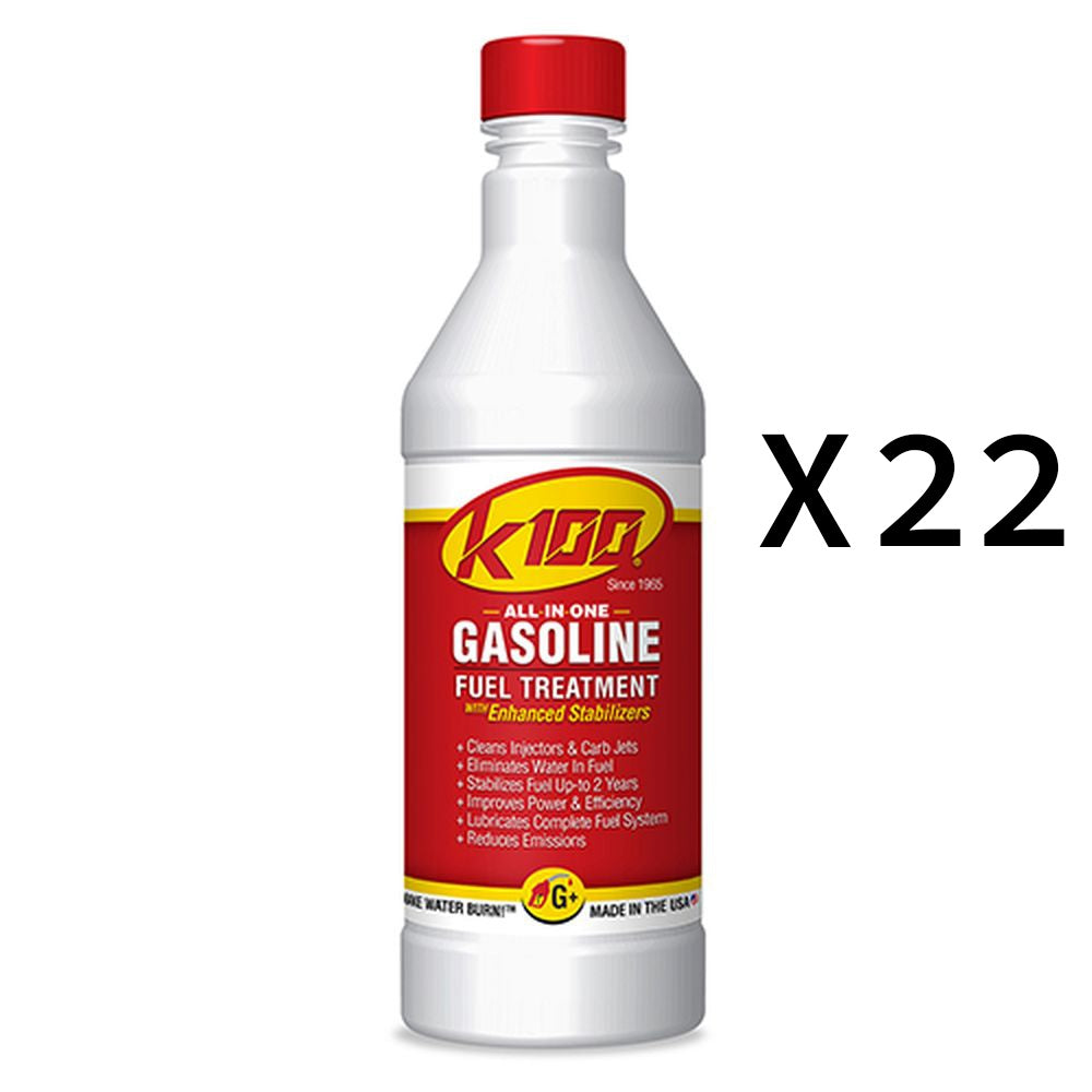 K100 All In One Gas Treatment And Stabilizer Fluid 32oz Pack of 22