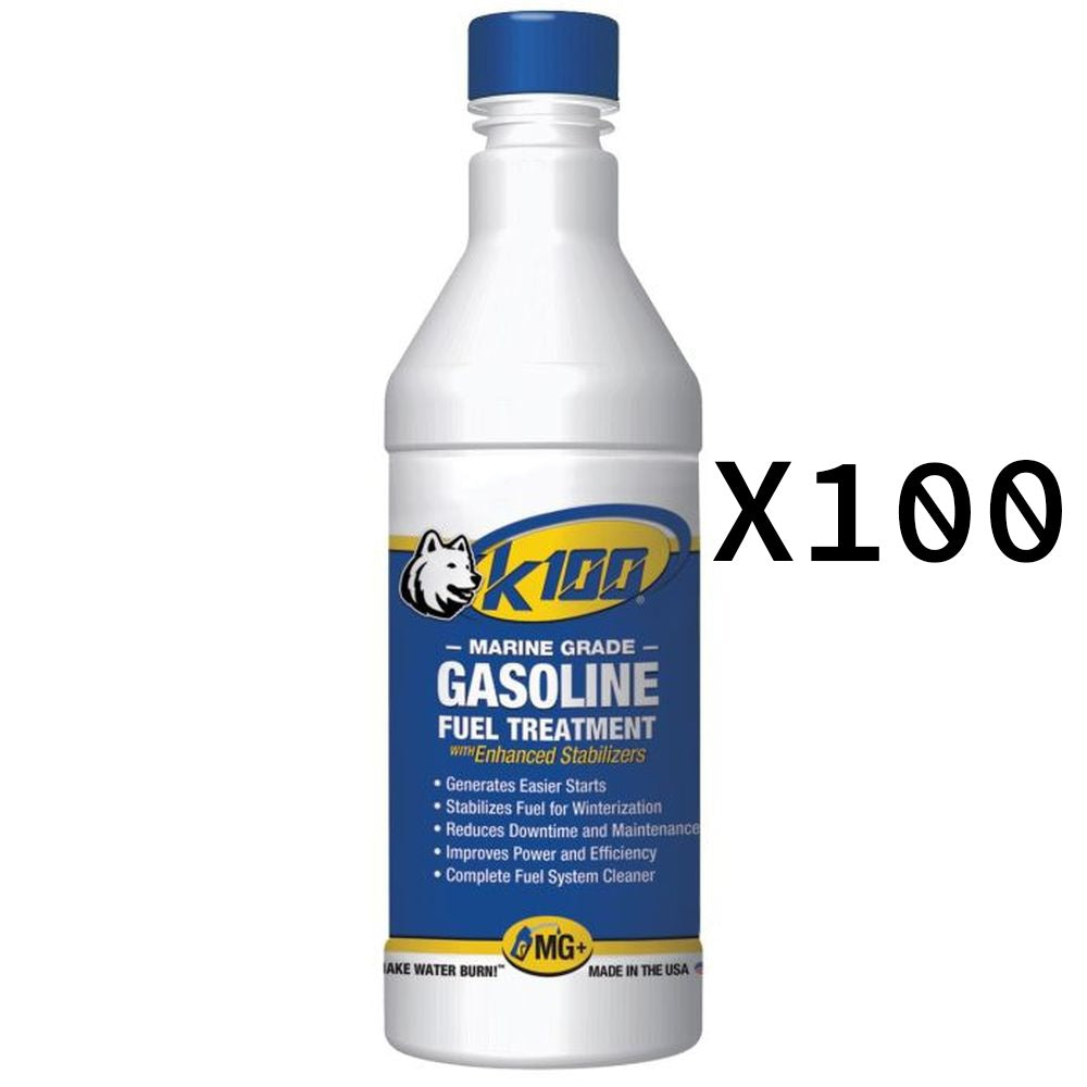 K100 All In One Marine Gas Treatment And Stabilizer Fluid 32oz Pack of 100