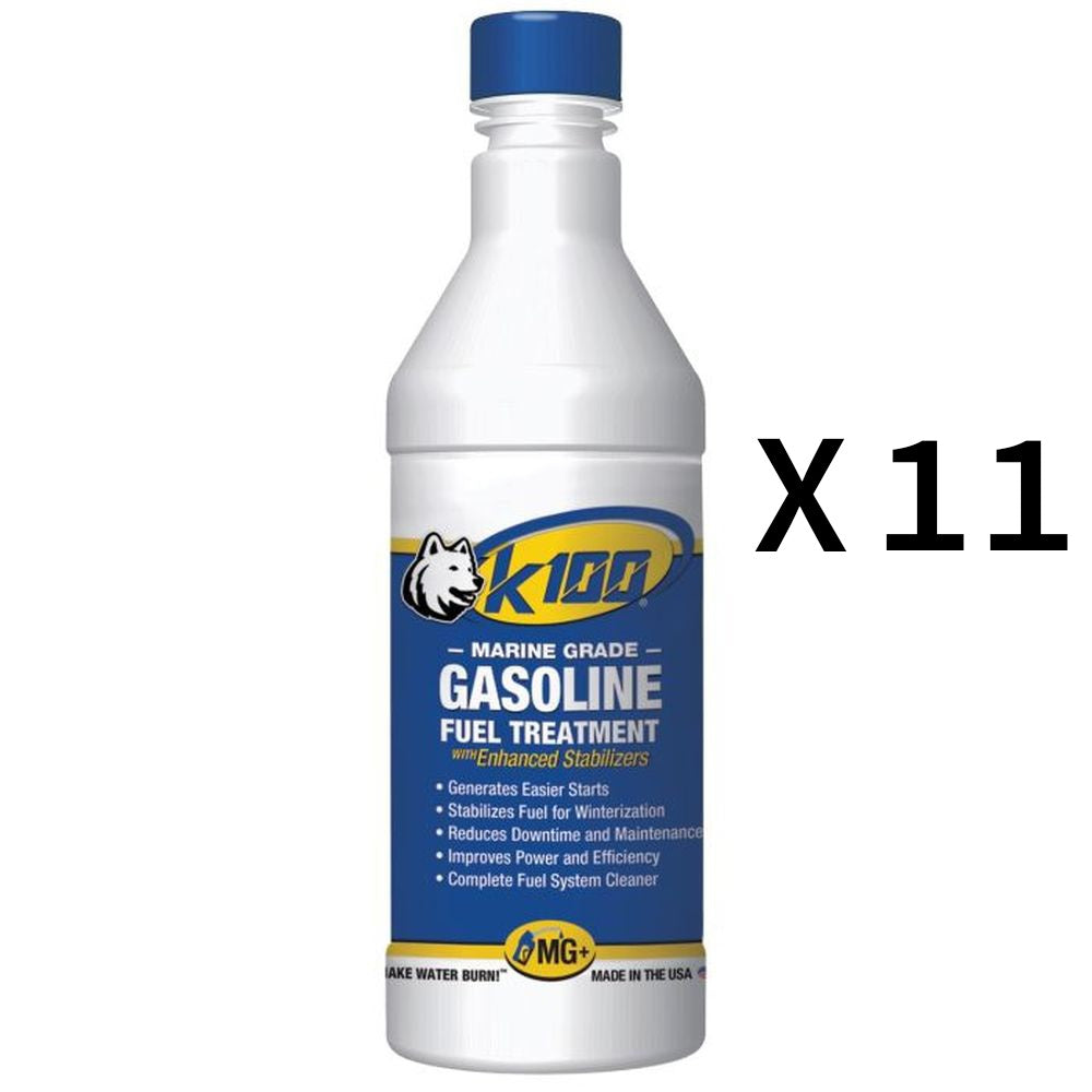 K100 All In One Marine Gas Treatment And Stabilizer Fluid 32oz Pack of 11