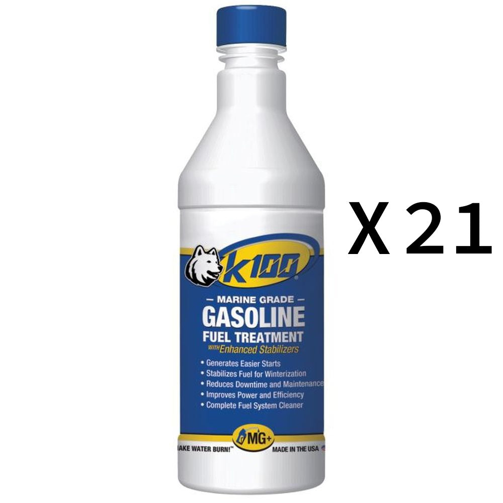 K100 All In One Marine Gas Treatment And Stabilizer Fluid 32oz Pack of 21