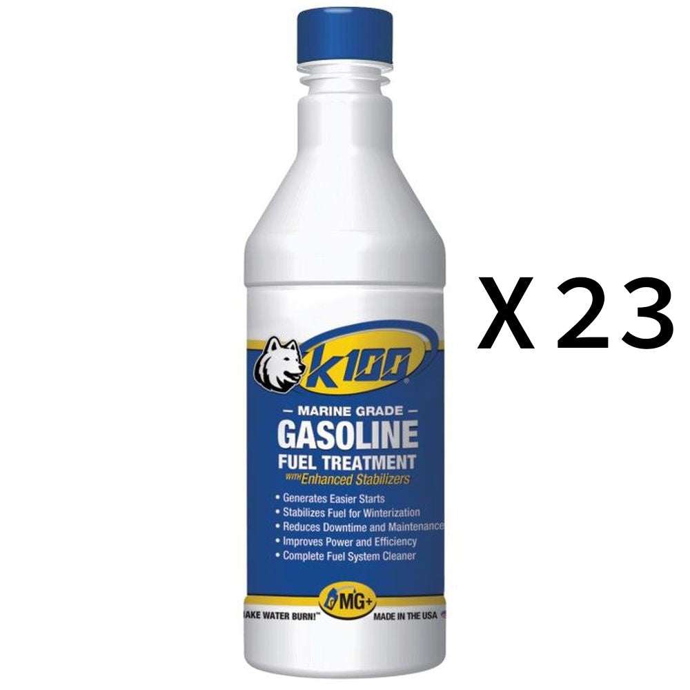 K100 All In One Marine Gas Treatment And Stabilizer Fluid 32oz Pack of 23