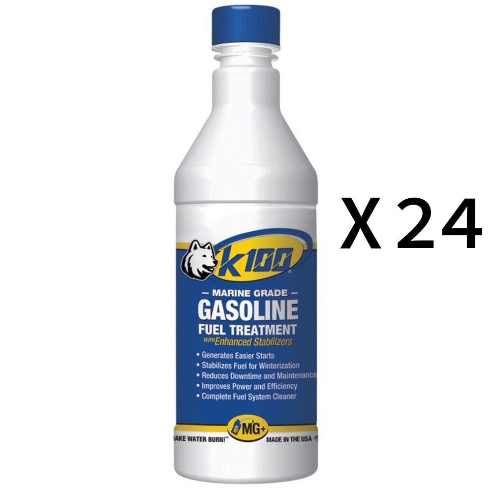 K100 All In One Marine Gas Treatment And Stabilizer Fluid 32oz Pack of 24