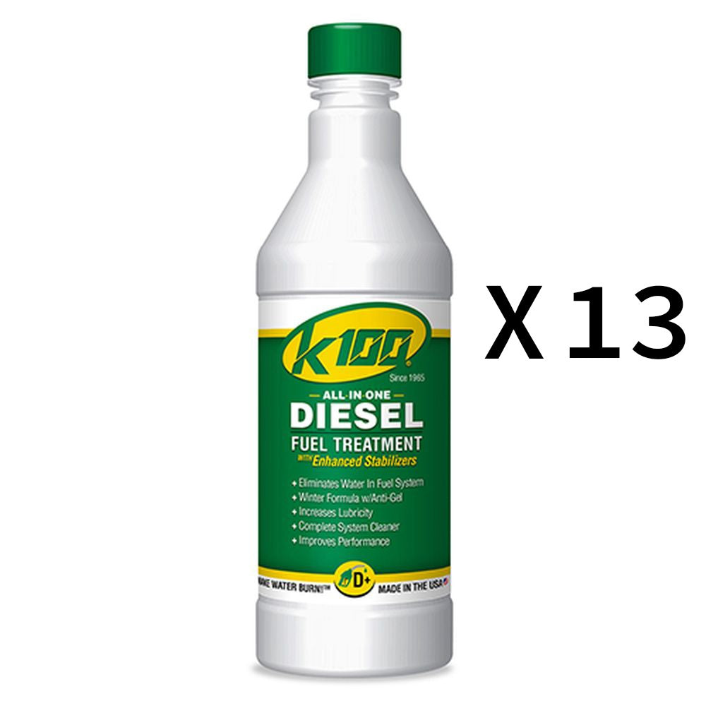 K100 All In One Diesel Fuel Treatment And Stabilizer Fluid 32oz Pack of 13