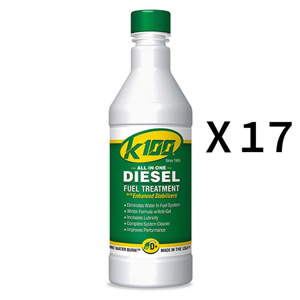 K100 All In One Diesel Fuel Treatment And Stabilizer Fluid 32oz Pack of 17