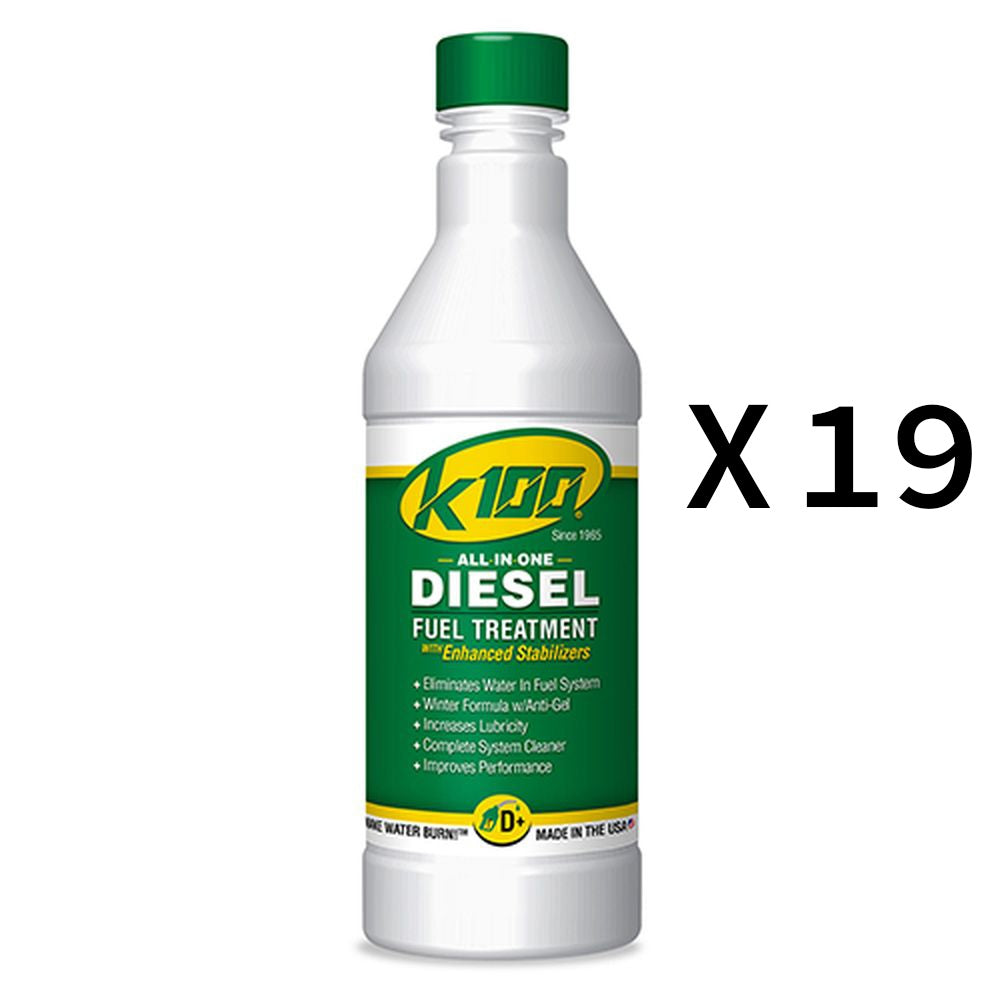 K100 All In One Diesel Fuel Treatment And Stabilizer Fluid 32oz Pack of 19