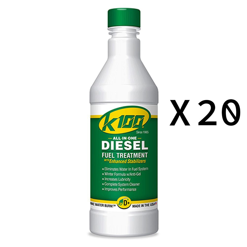 K100 All In One Diesel Fuel Treatment And Stabilizer Fluid 32oz Pack of 20