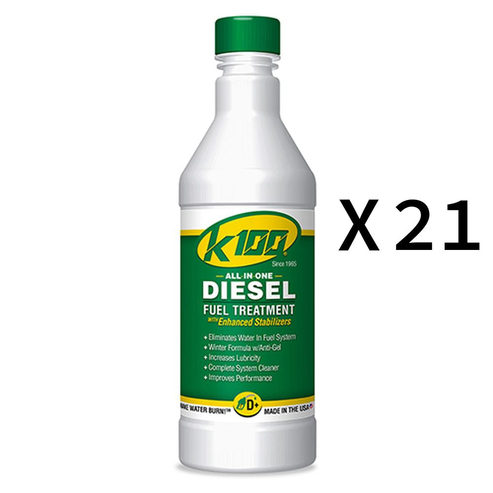 K100 All In One Diesel Fuel Treatment And Stabilizer Fluid 32oz Pack of 21