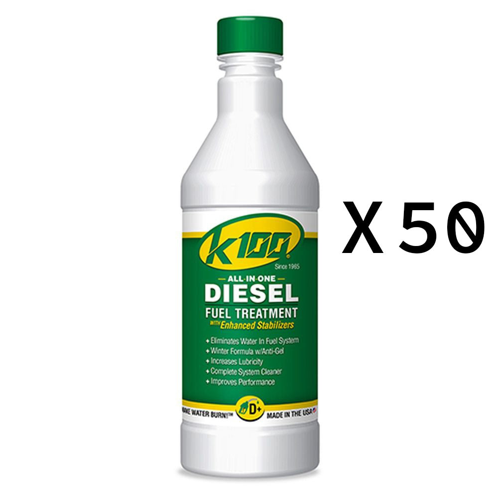 K100 All In One Diesel Fuel Treatment And Stabilizer Fluid 32oz Pack of 50
