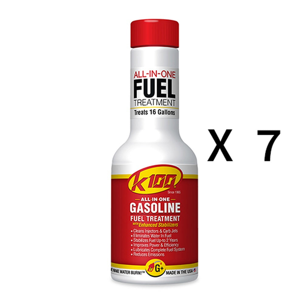 K100 All In One Gas Treatment And Stabilizer Fluid 8oz Pack of 7
