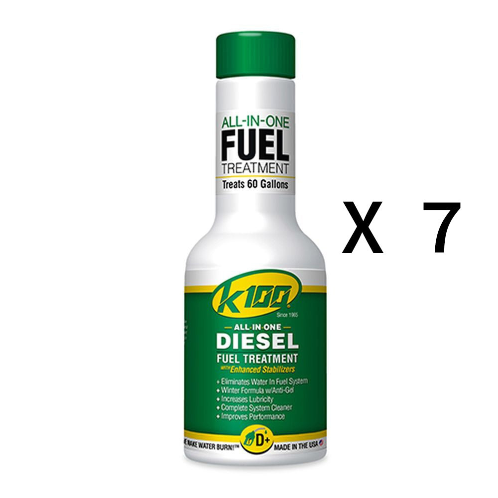 K100 All In One Diesel Fuel Treatment And Stabilizer Fluid 8oz Pack of 7