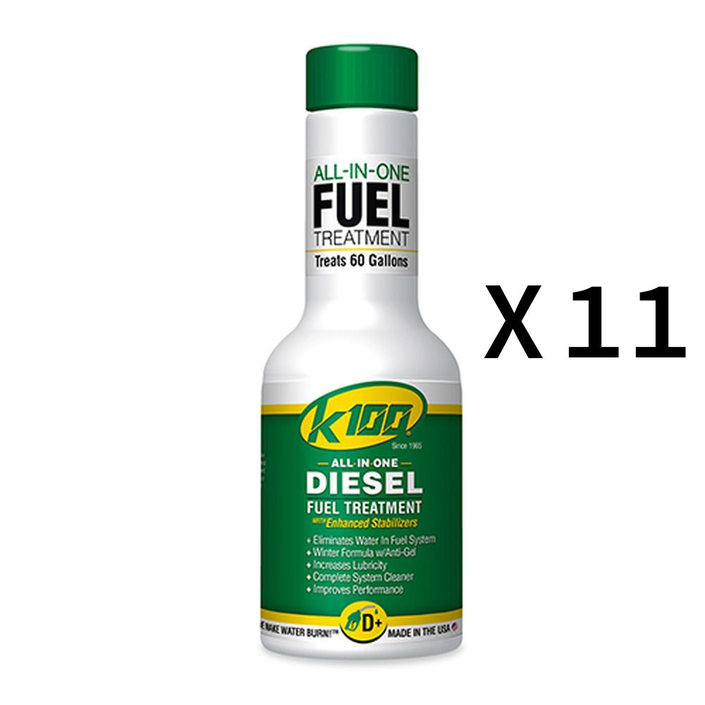 K100 All In One Diesel Fuel Treatment And Stabilizer Fluid 8oz Pack of 11