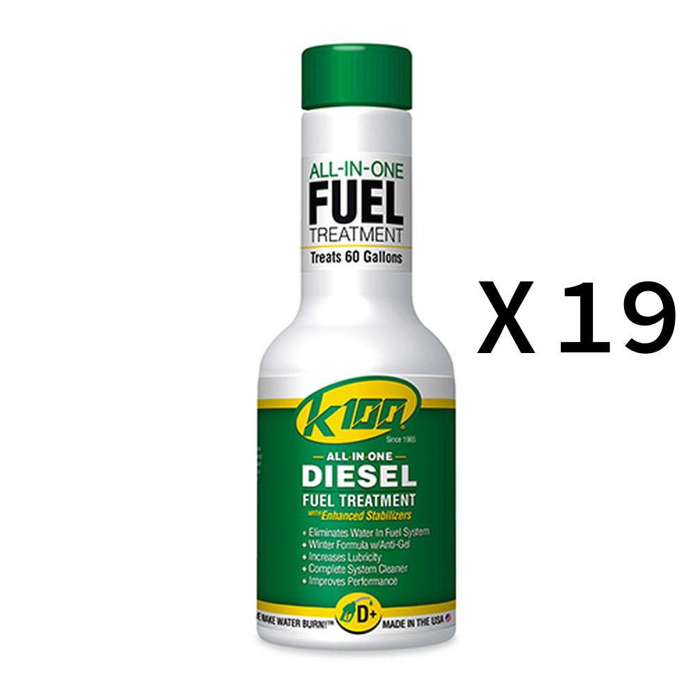 K100 All In One Diesel Fuel Treatment And Stabilizer Fluid 8oz Pack of 19