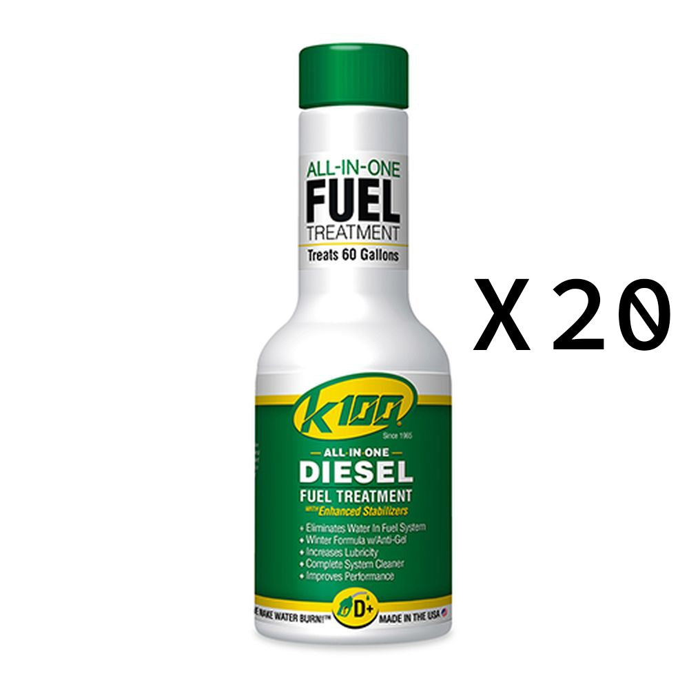 K100 All In One Diesel Fuel Treatment And Stabilizer Fluid 8oz Pack of 20