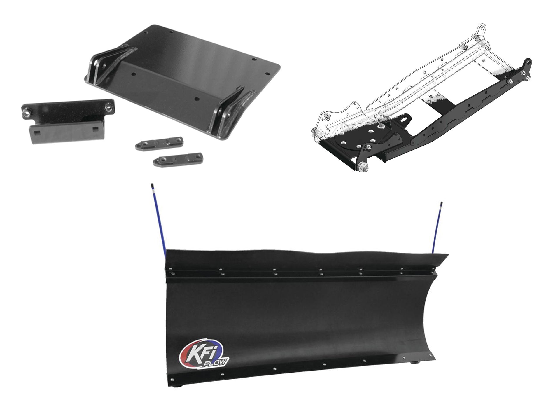 KFI UTV Snow Plow Kit For Kawasaki Teryx 750 2008-2013
