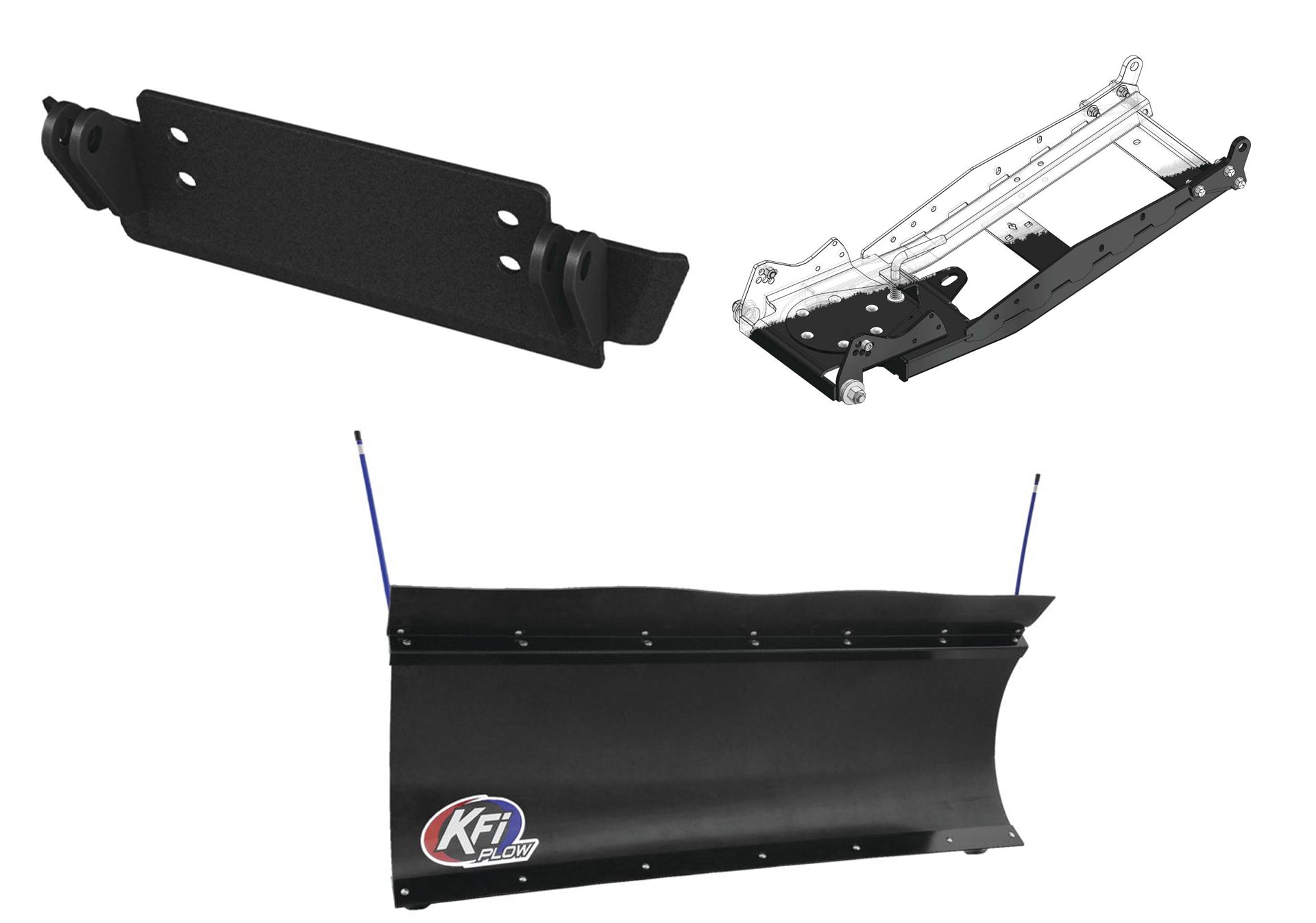 KFI UTV Snow Plow Kit For John Deere Gator XUV 550 4X4 2012-2016