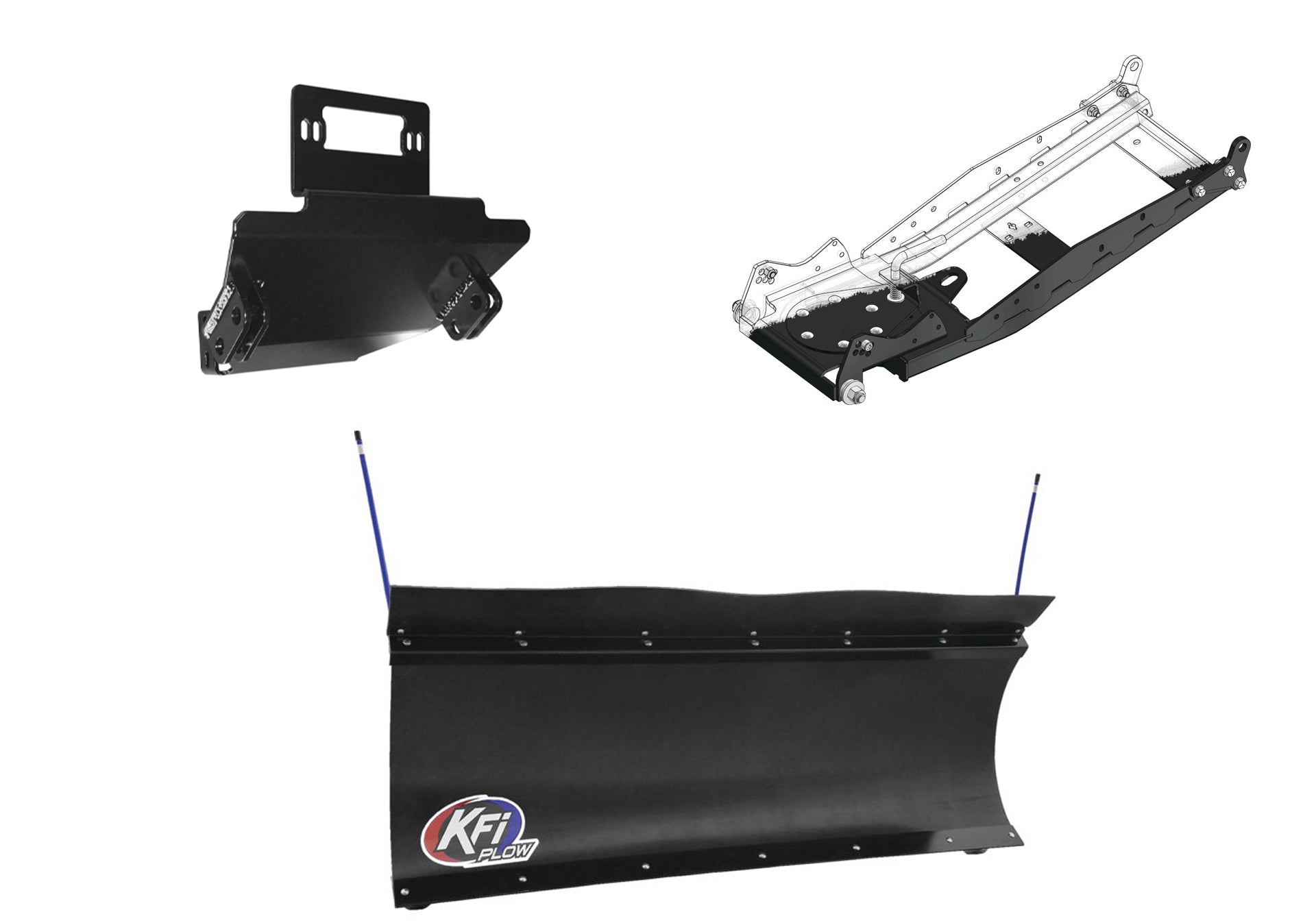 KFI UTV Snow Plow Kit For Kawasaki Mule 600/610 2005-2016