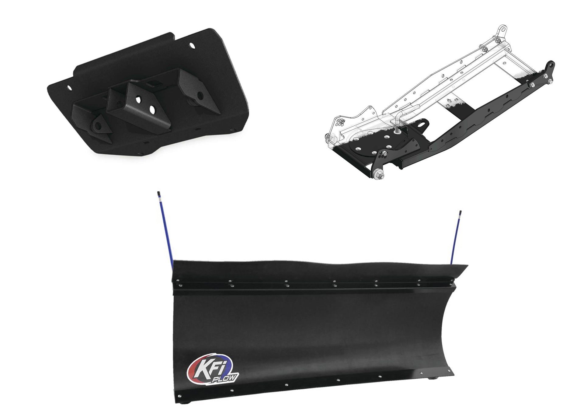 KFI UTV Snow Plow Kit For Polaris Pro XD Full-Size Gas Crew 2019-2026