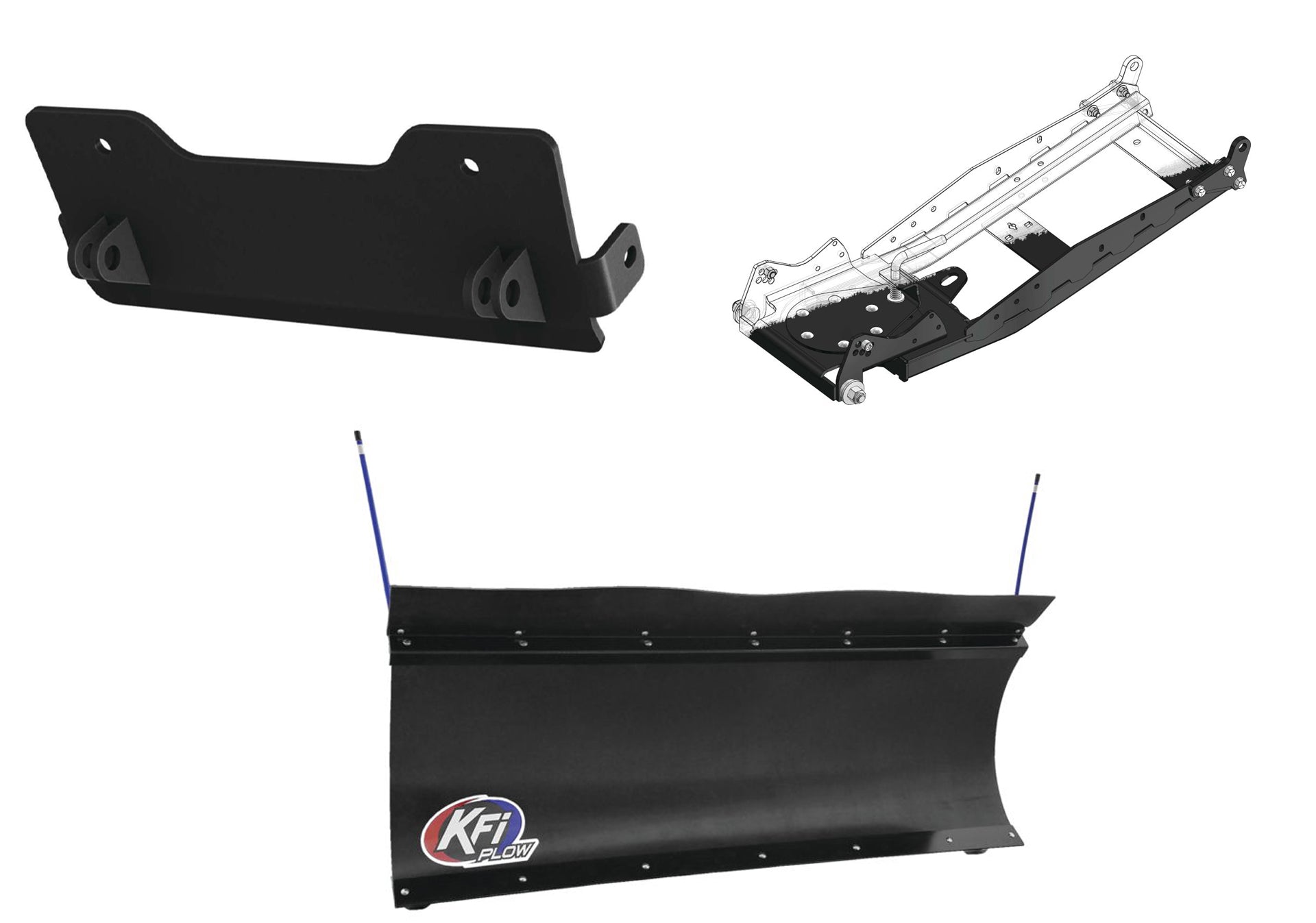 KFI UTV Snow Plow Kit For Honda Pioneer 700/700-4 2014-2026
