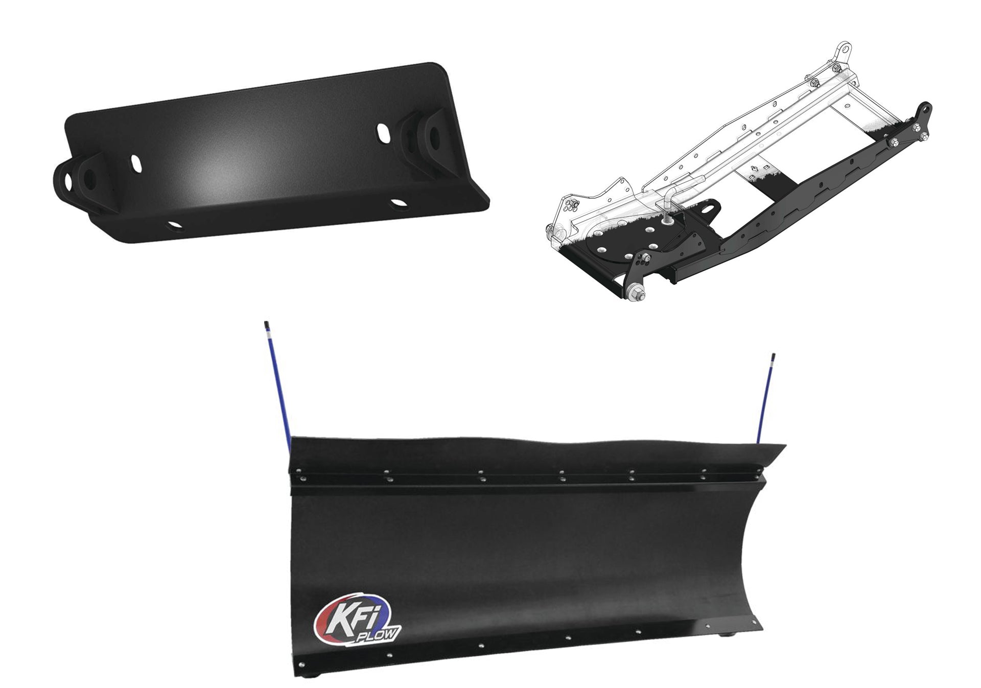 KFI UTV Snow Plow Kit For Bennche Bighorn 500/700 2011-2016