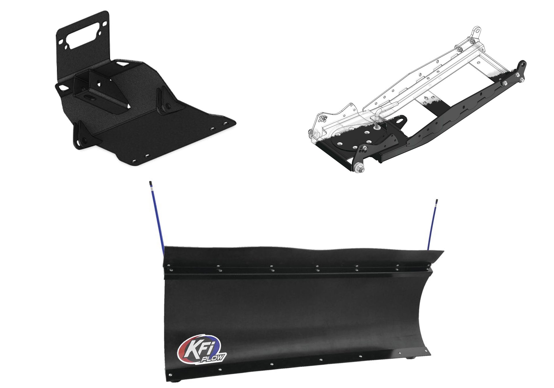 KFI UTV Snow Plow Kit For Yamaha Wolverine R-Spec YXE70 4x4 FI 2016-2018