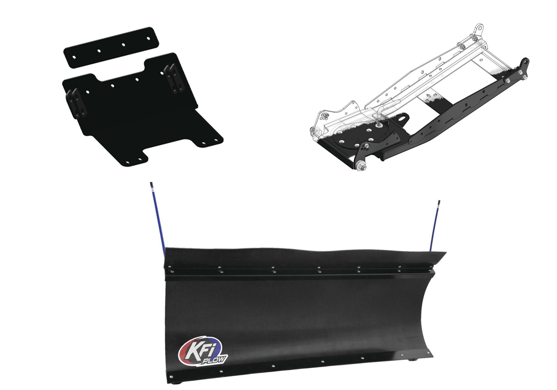 KFI UTV Snow Plow Kit For Kawasaki Mule SX KAF400/4x4 XC 2014-2026