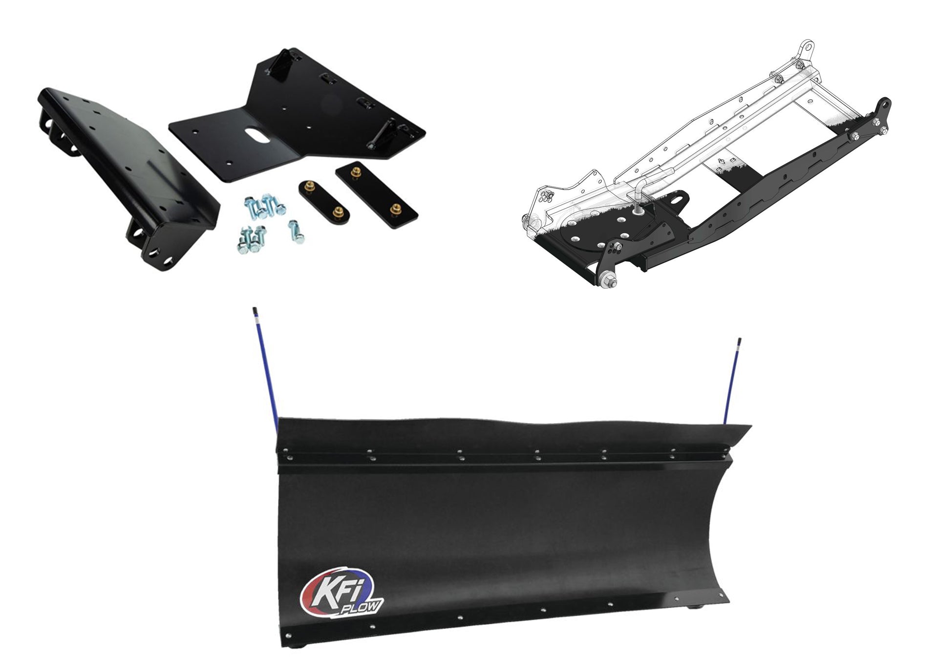 KFI UTV Snow Plow Kit For Honda Talon 1000R/X 2019-2025