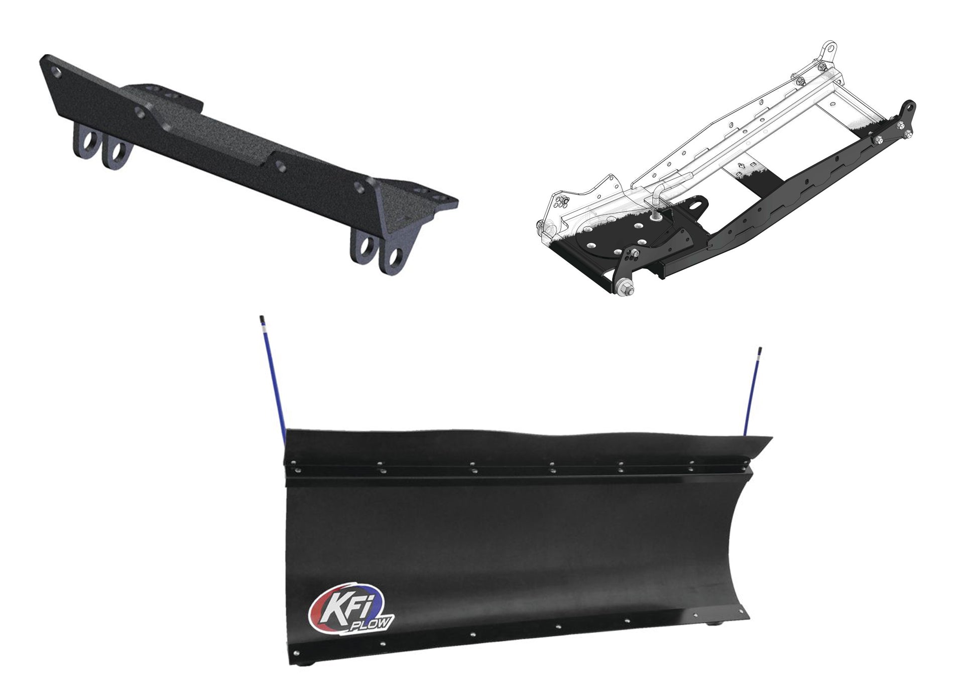 KFI UTV Snow Plow Kit For Polaris Ranger XP 1000 2018-2026