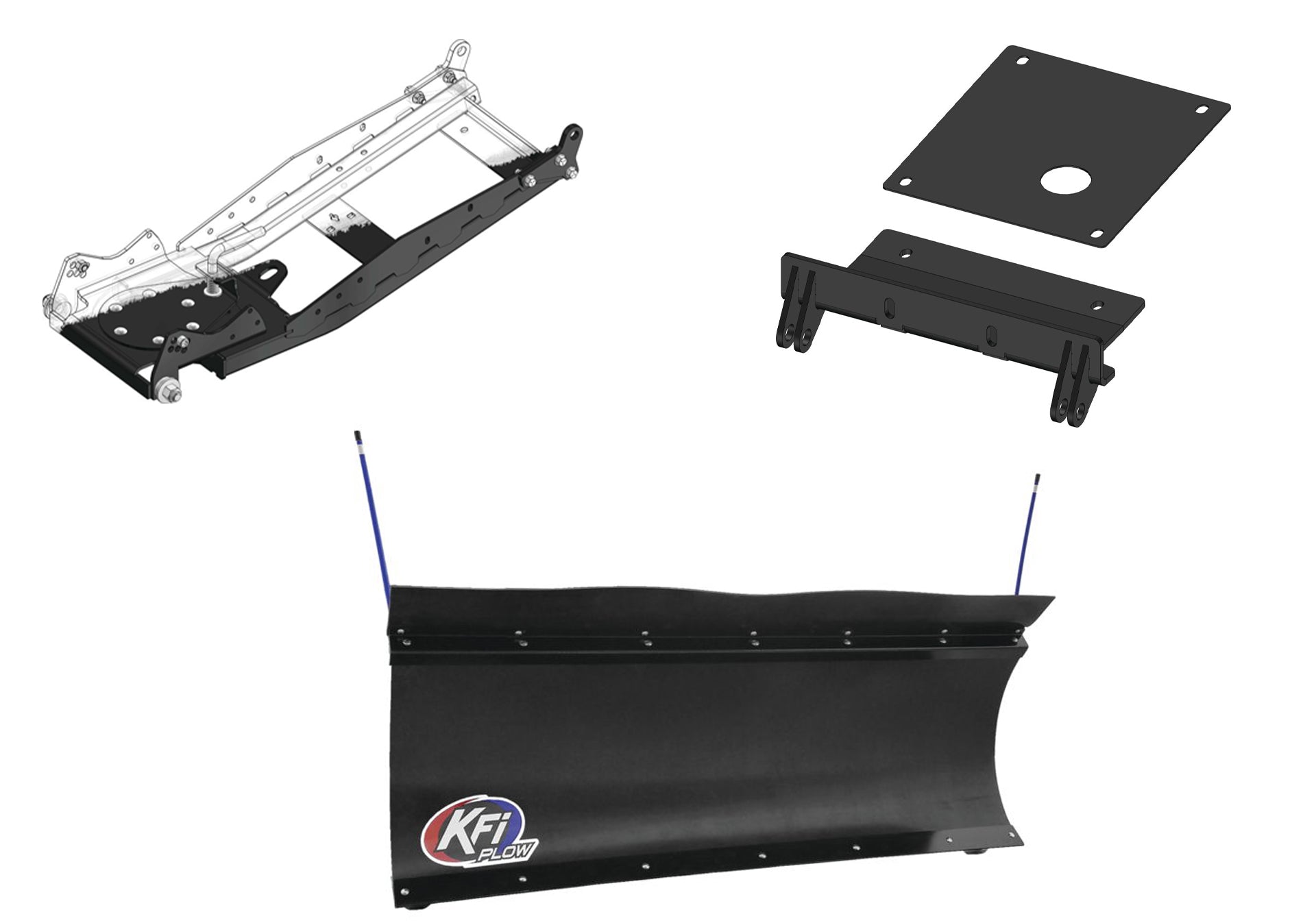 KFI UTV Snow Plow Kit For Yamaha Wolverine X2/X4 2020-2026