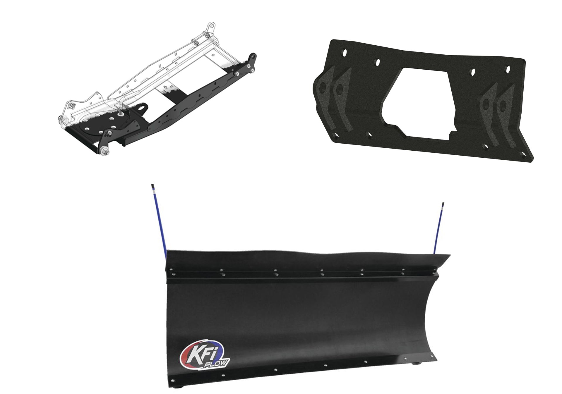 KFI UTV Snow Plow Kit For Polaris Ranger Crew SP 570 2022-2026