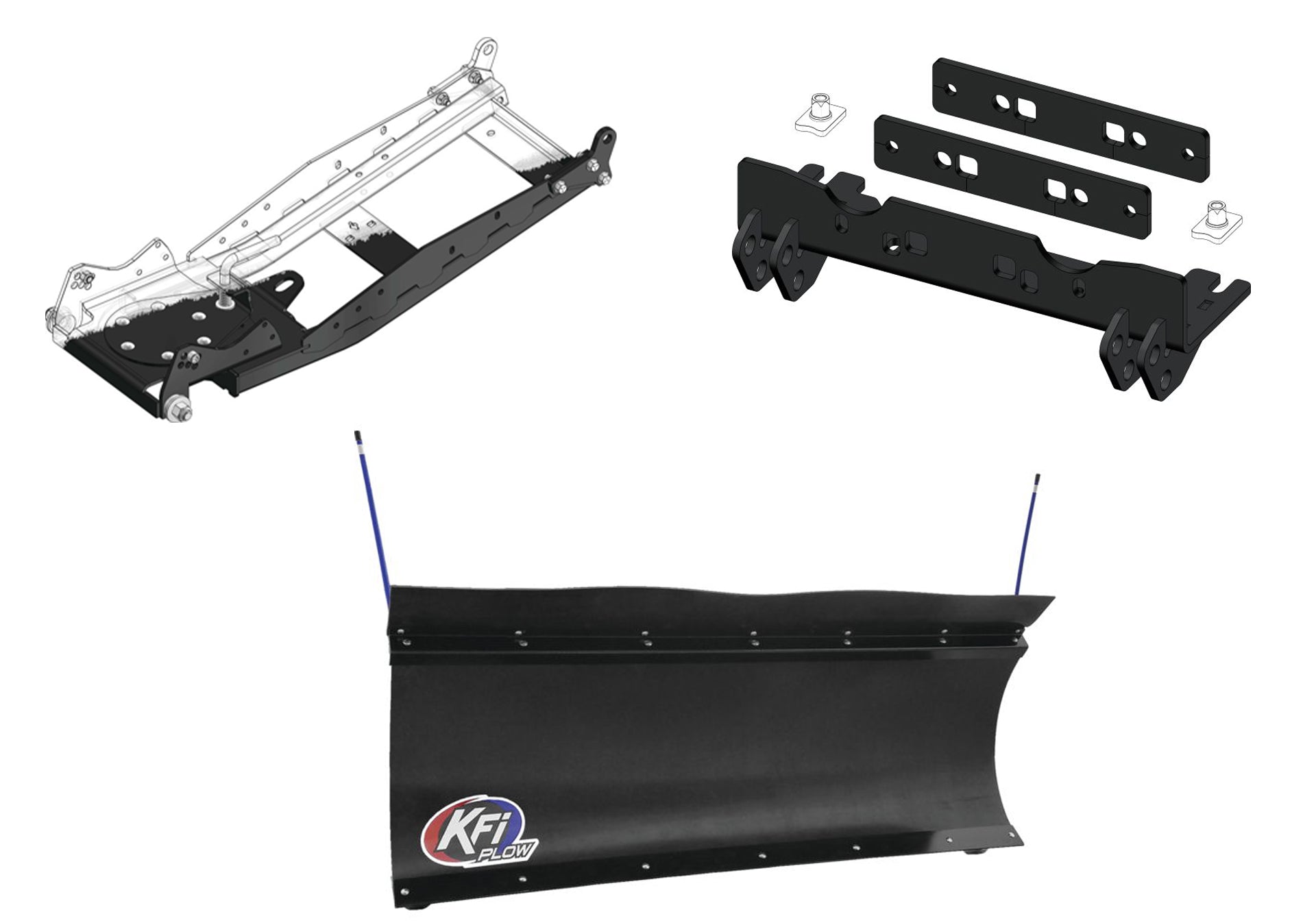 KFI UTV Snow Plow Kit For Hisun Motors Axis 500 2010-2026