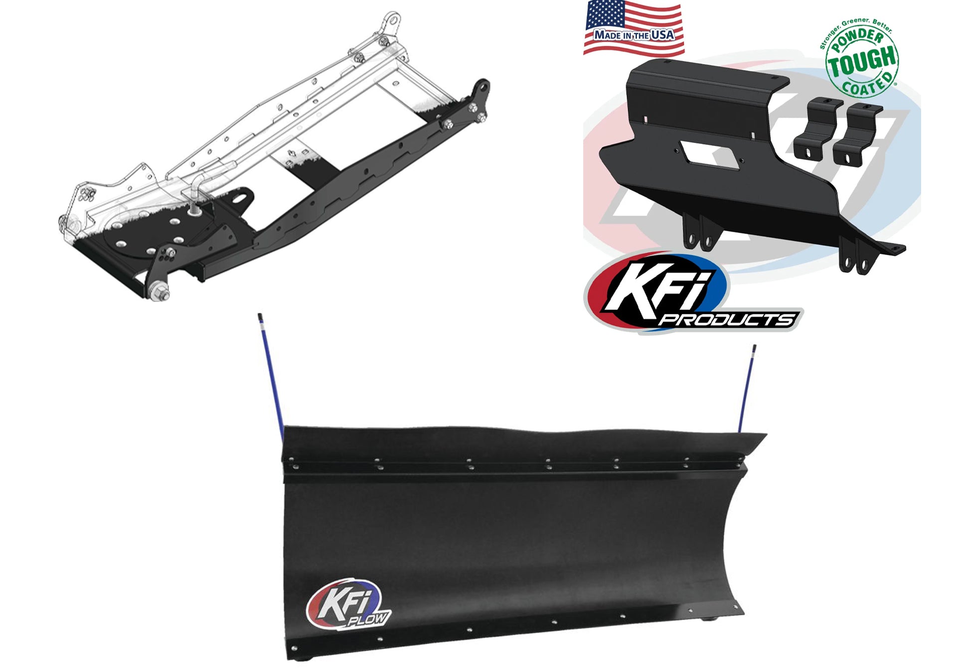 KFI UTV Snow Plow Kit For Kymco UXV 700i 2018-2022