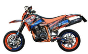 GPR Furore Nero Slip-on Exhaust For KTM EGS Adventure / LC4 1999-2003