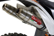 GPR Deeptone Inox Double Slip-on Exhaust For KTM Freeride 350 4T 2012-2017