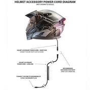 LJE Helmet Accessory Power Cord LJE-HAPC-10